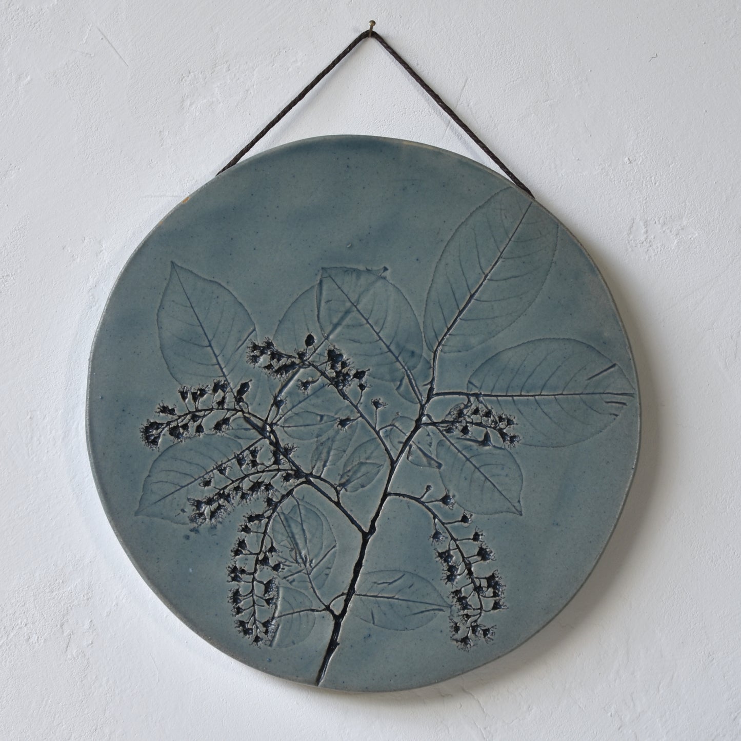 8.5" Chokecherry Wall Hanging in Denim Blue
