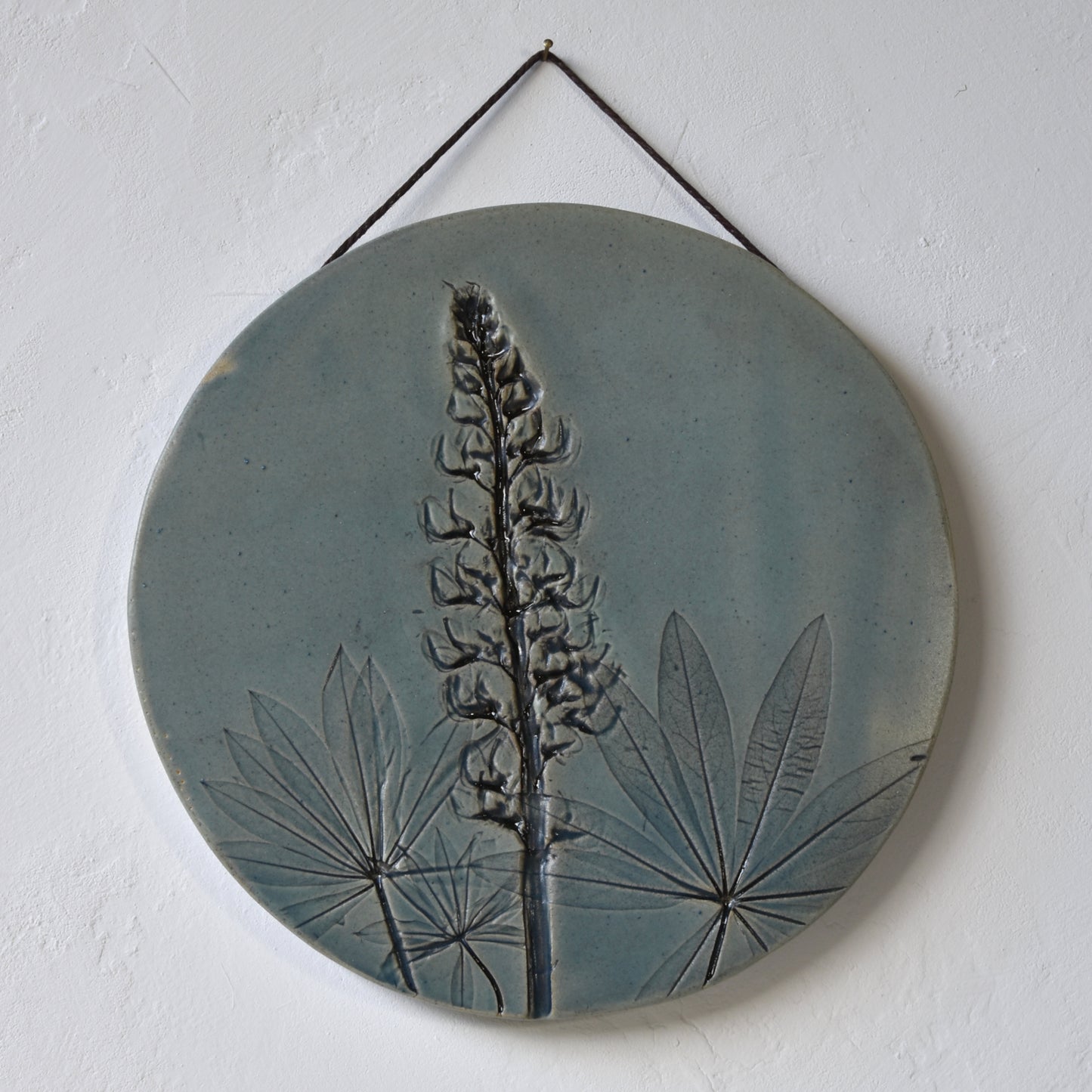 8.5" Lupin Wall Hanging in Denim Blue