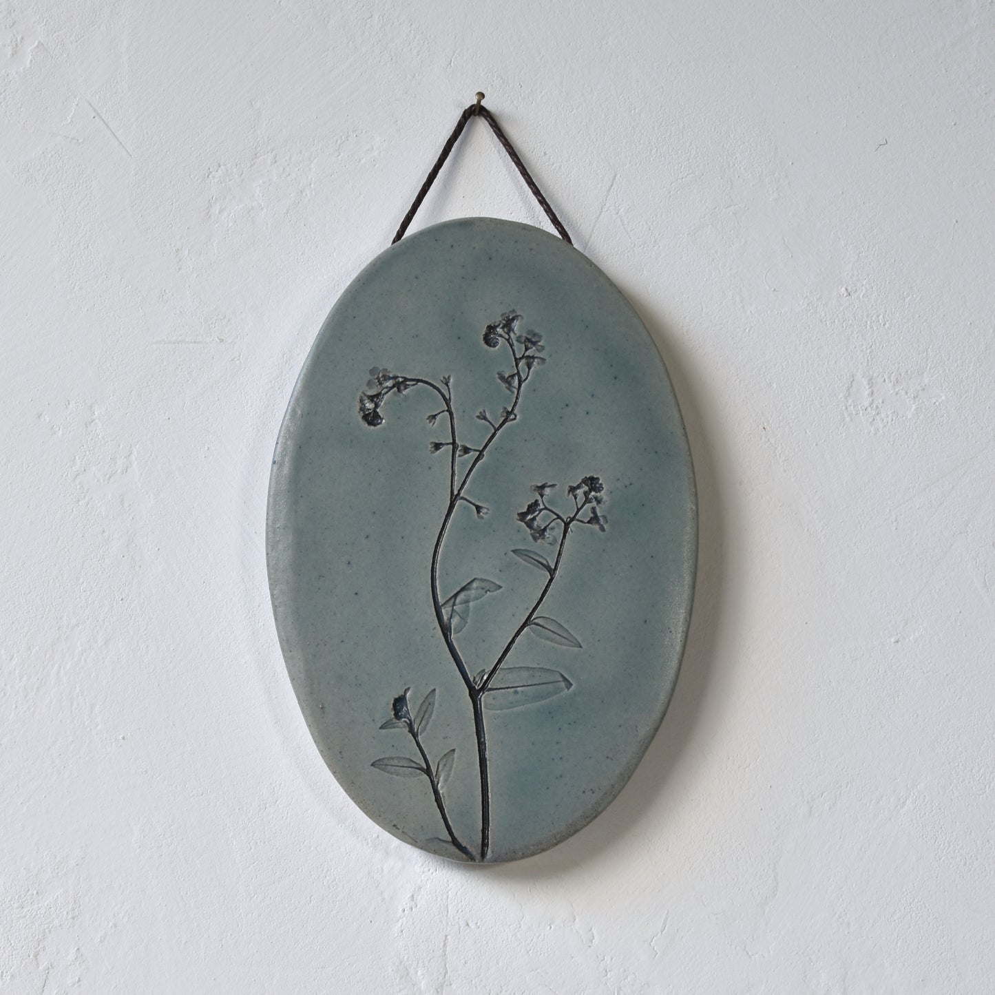 7" Forget-me-not Wall Hanging in Denim Blue