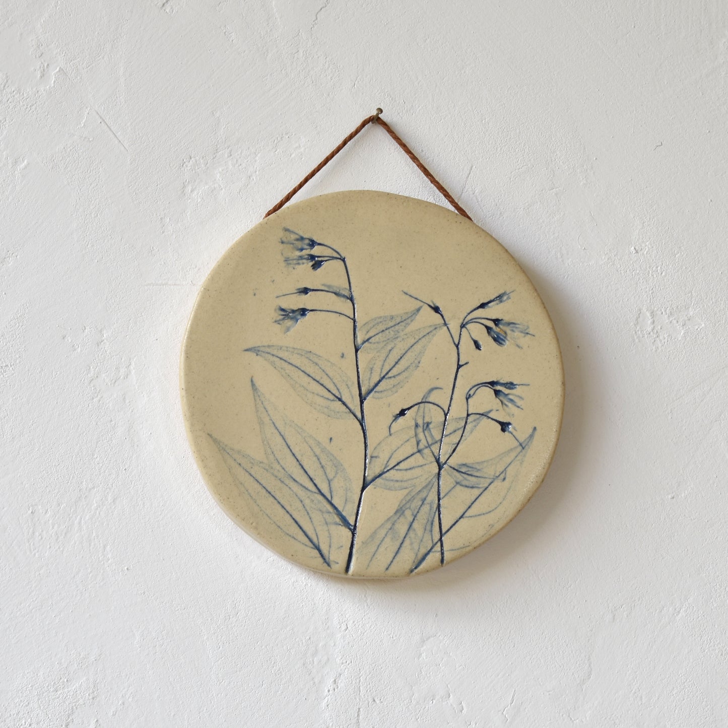6" Bluebells Wall Hanging in Ice