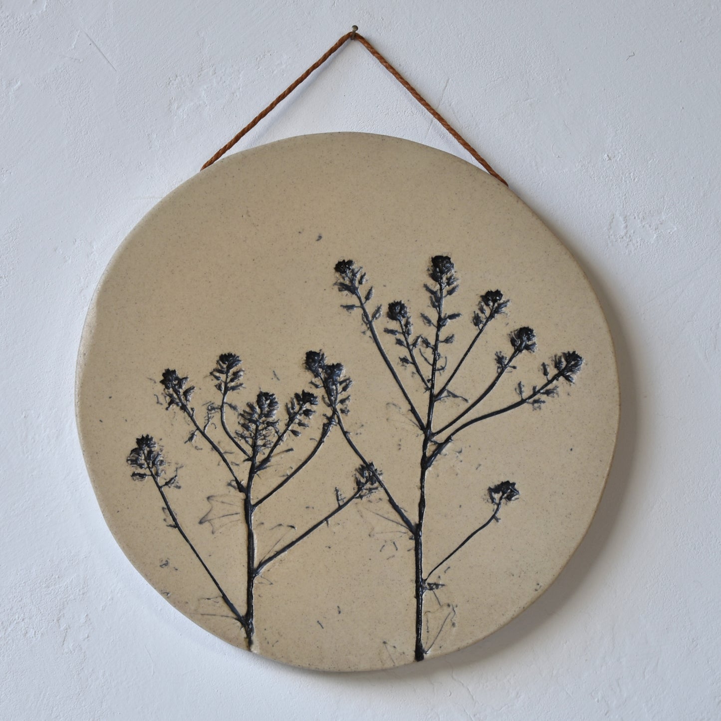 8.5" Rocketcress Wall Hanging in White