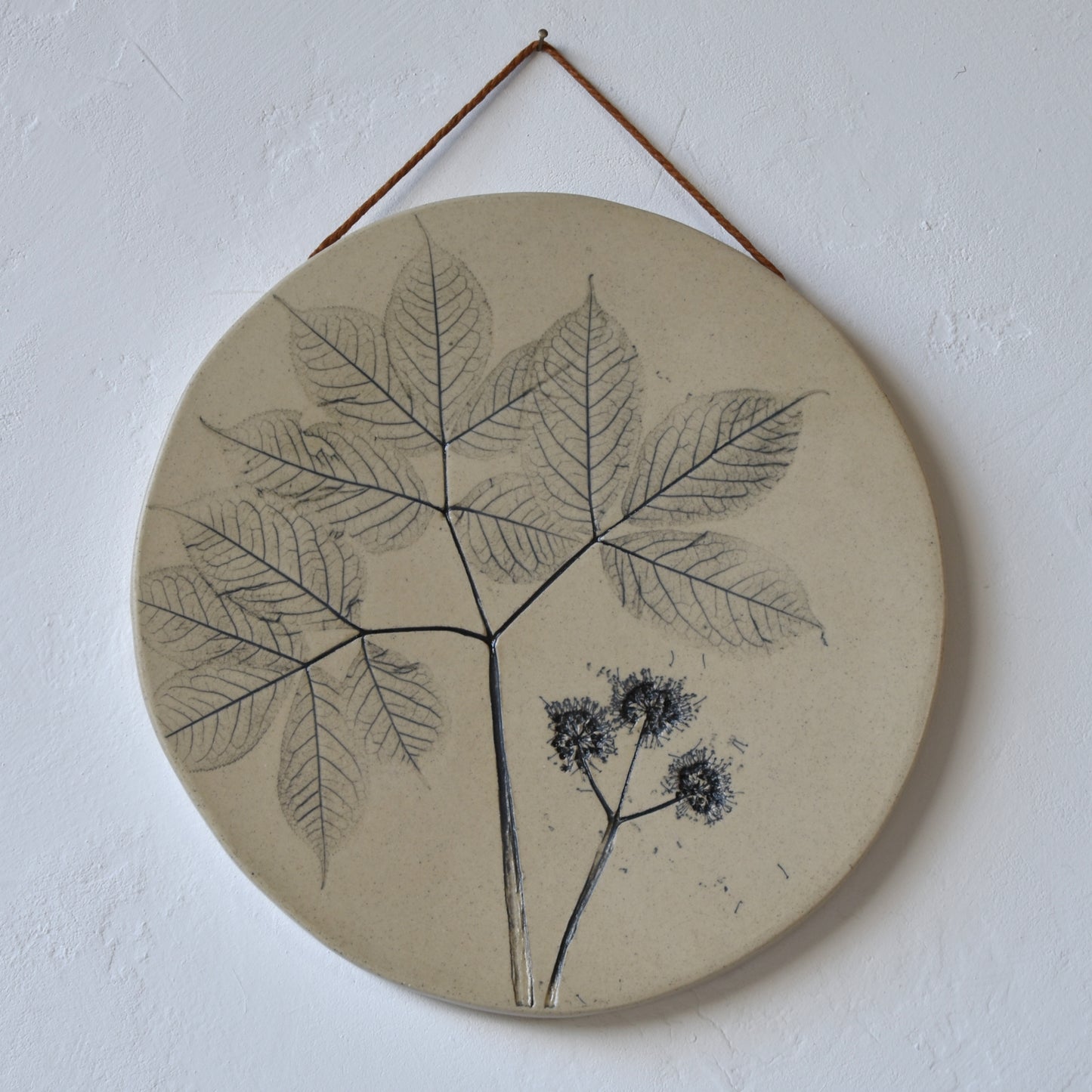 8.5" Sarsaparilla Wall Hanging in White