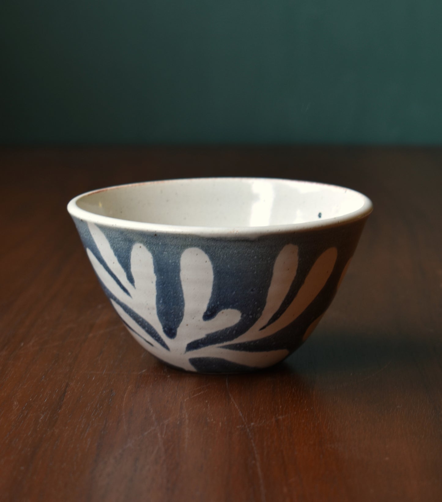 Dessert Bowl in Rust/Cream - Foliage