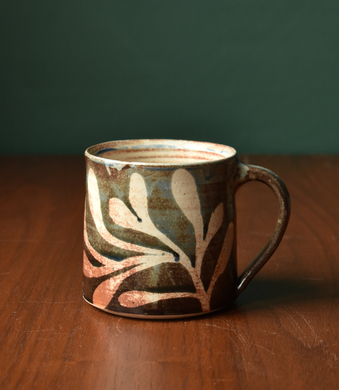 Mug in Brown/Blue Foliage