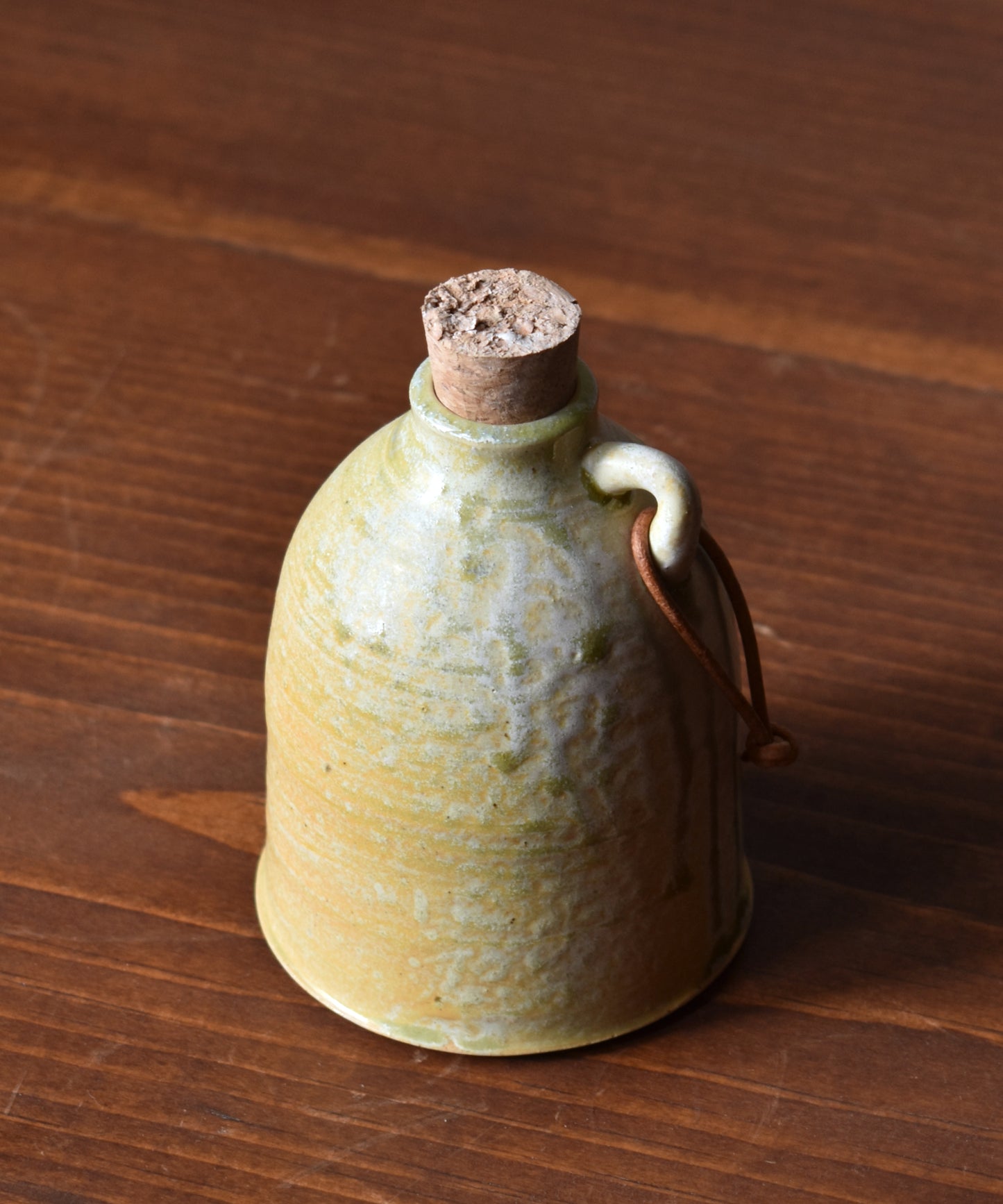 Small Bottle in Green/Gold Ash