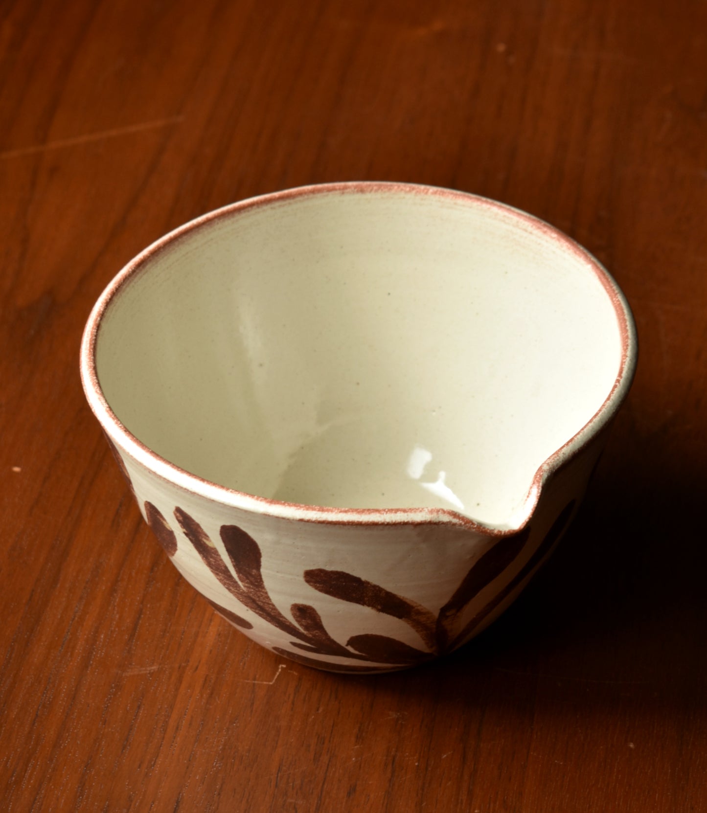 Mixing Bowl in Rust/Cream