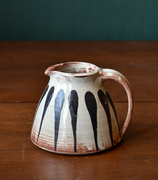 Small Pitcher - Cream/Rust