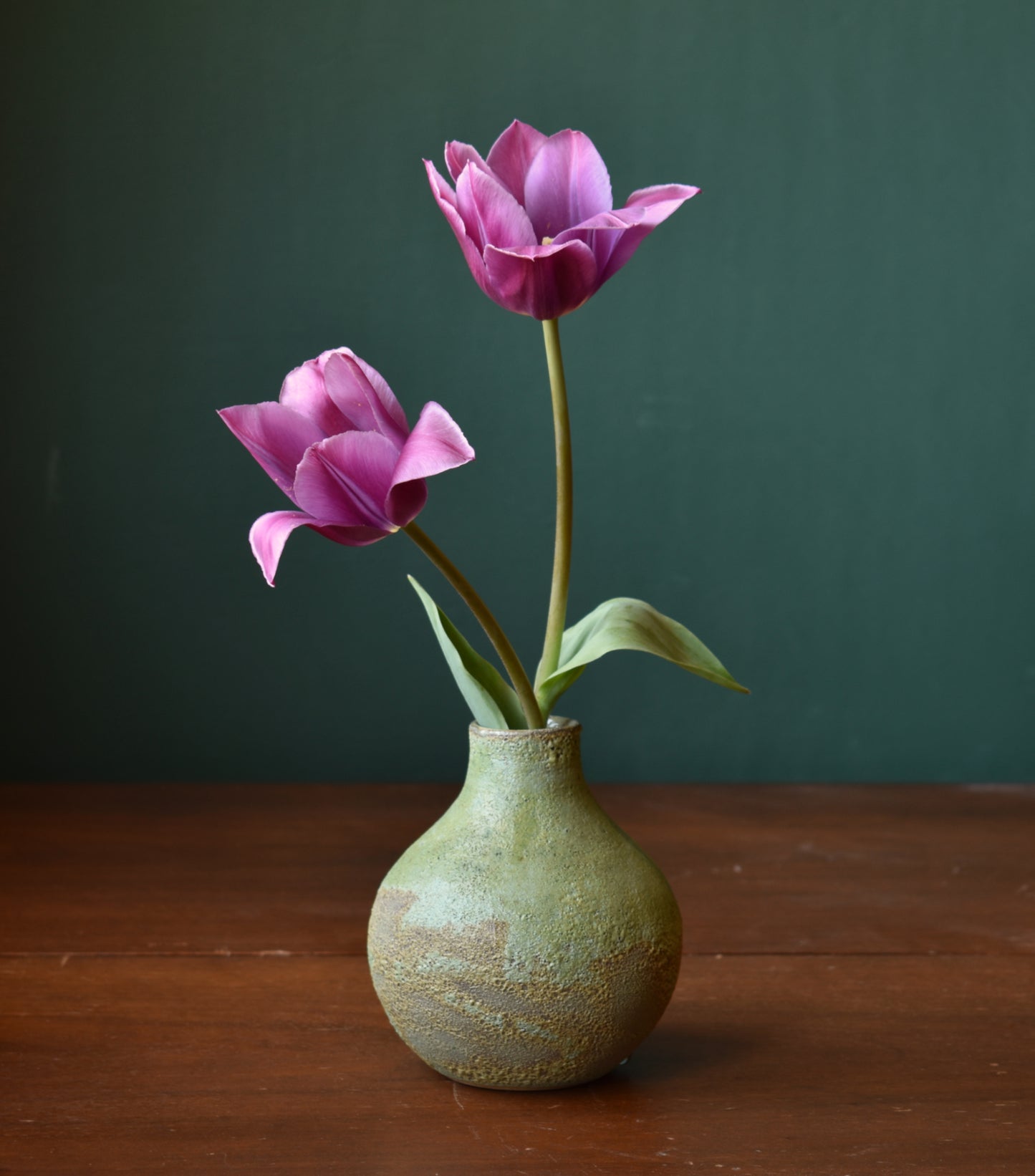 Small Vase in Moss Green