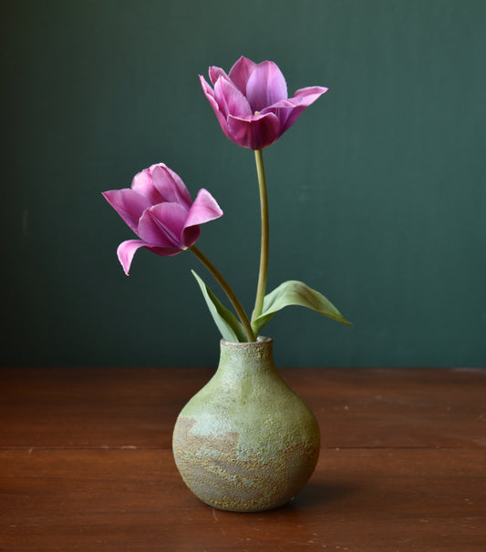 Small Vase in Moss Green