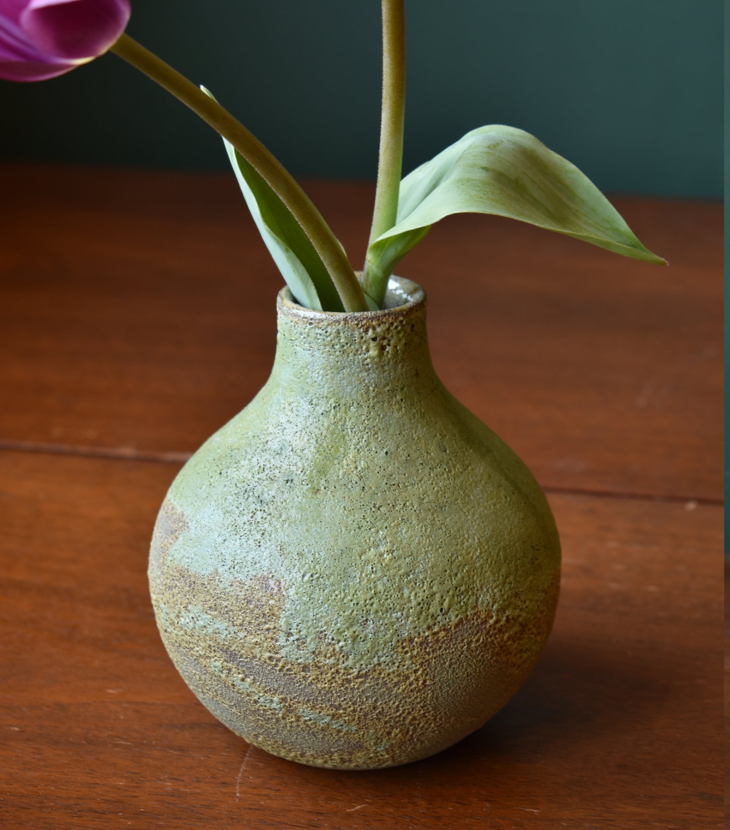 Small Vase in Moss Green