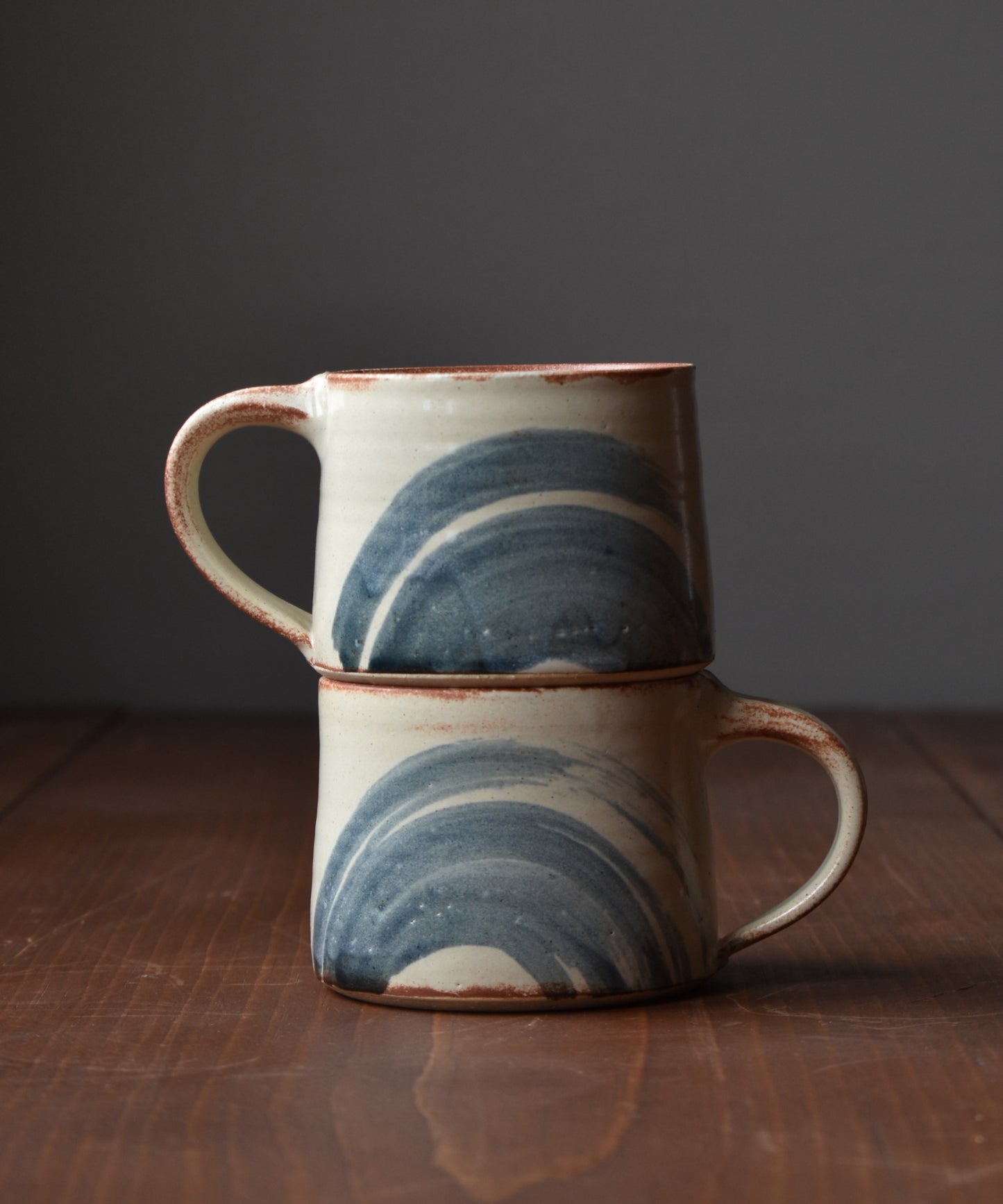 Medium Mug in Blue/Cream - Arc