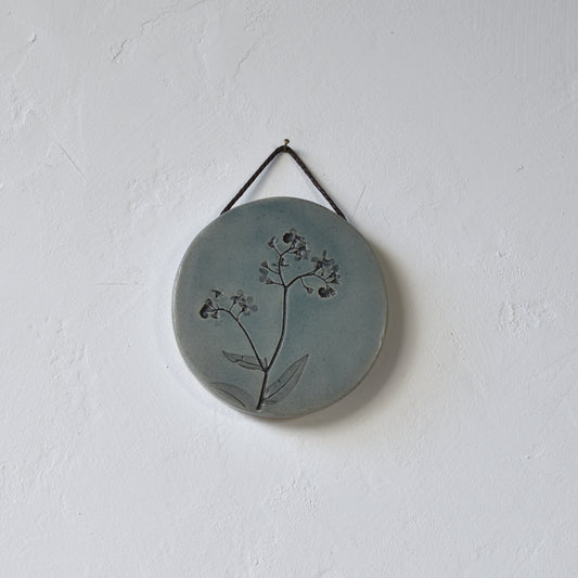 4" Forget-me-not Wall Hanging in Denim Blue