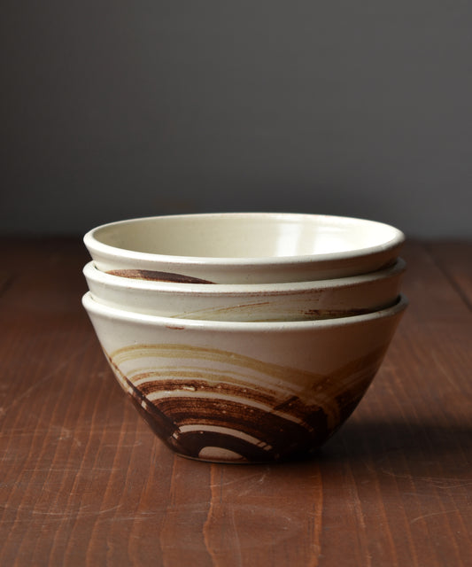 Dessert Bowls in Rust/Cream - Arc