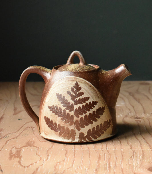 Wood Fired Teapot - Fern