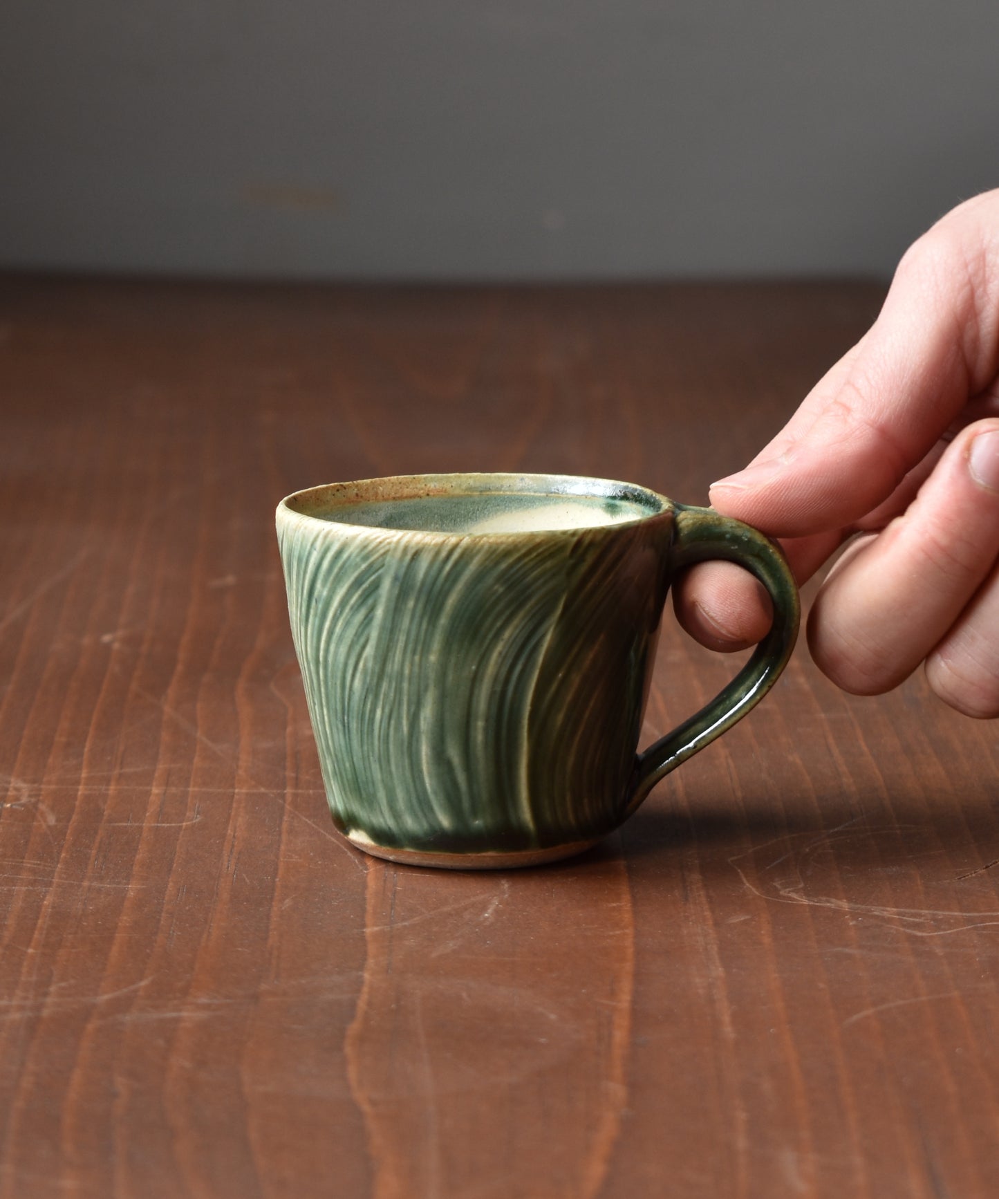 Brushed Espresso Mug - Green