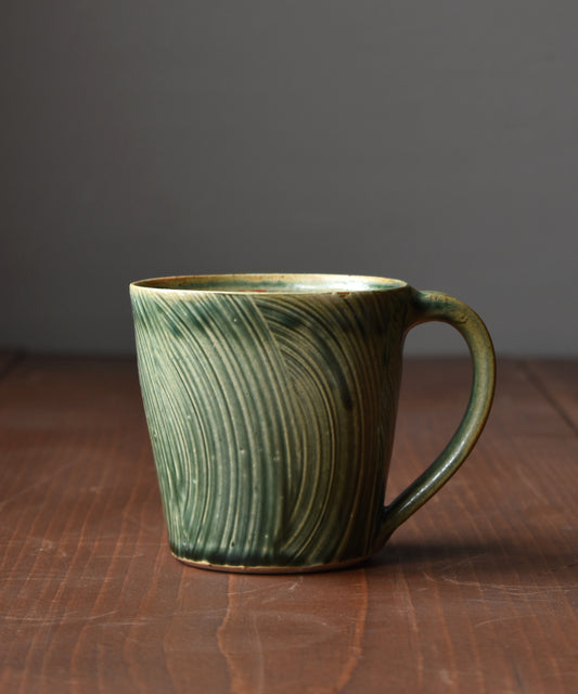 Tall Brushed Mug - Green