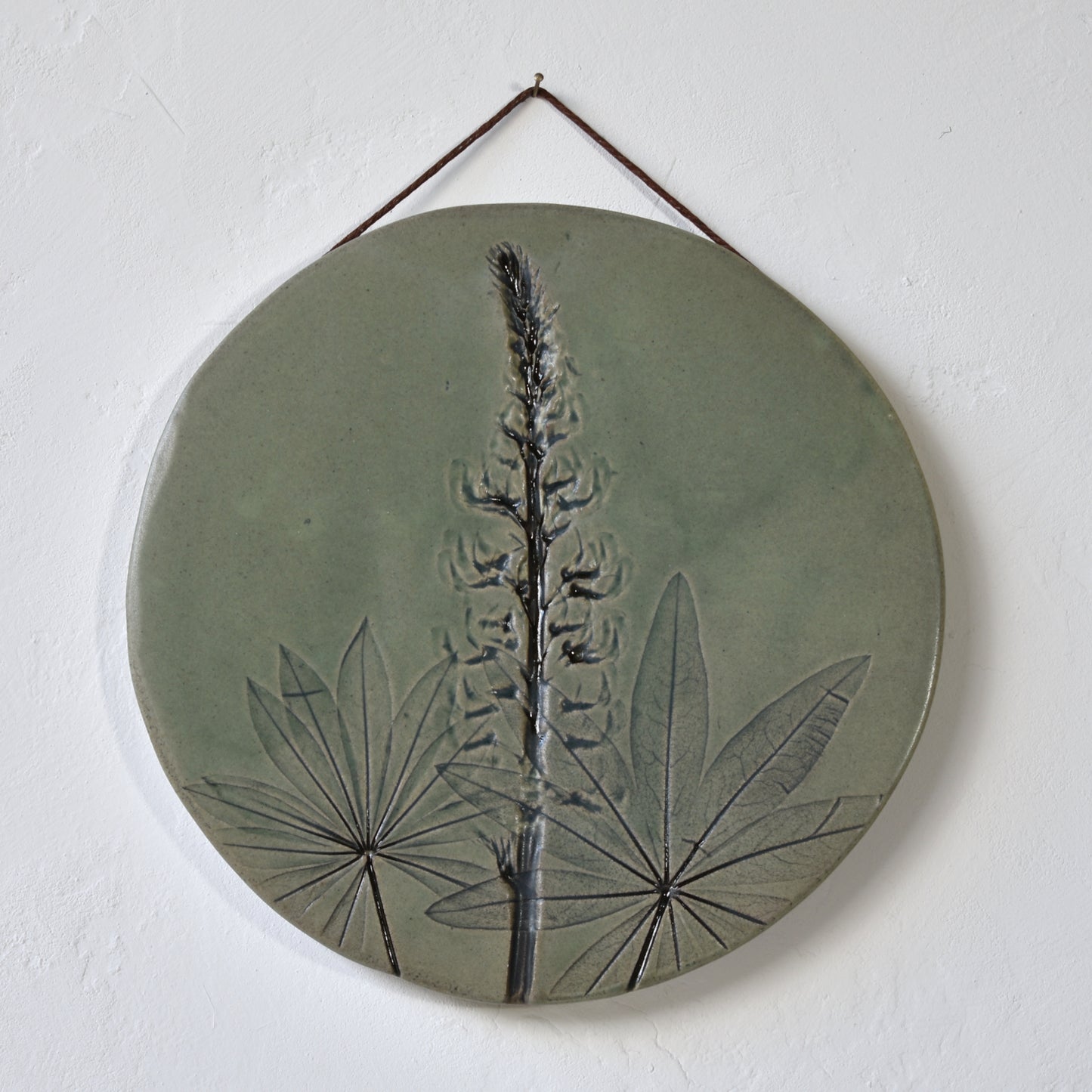 8.5" Lupin Wall Hanging in Sage