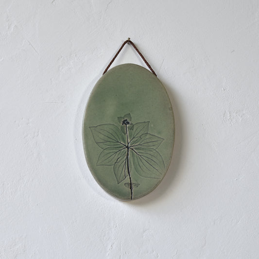 5.5" Bunchberry Wall Hanging in Sage