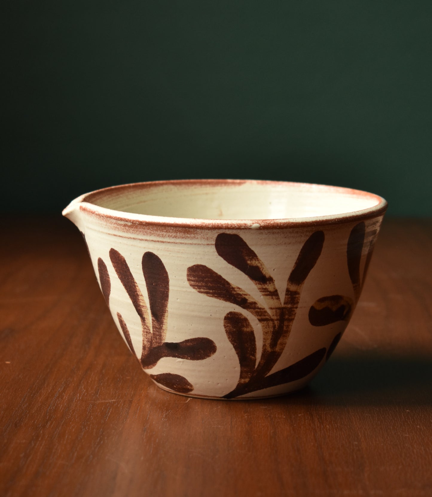 Mixing Bowl in Rust/Cream